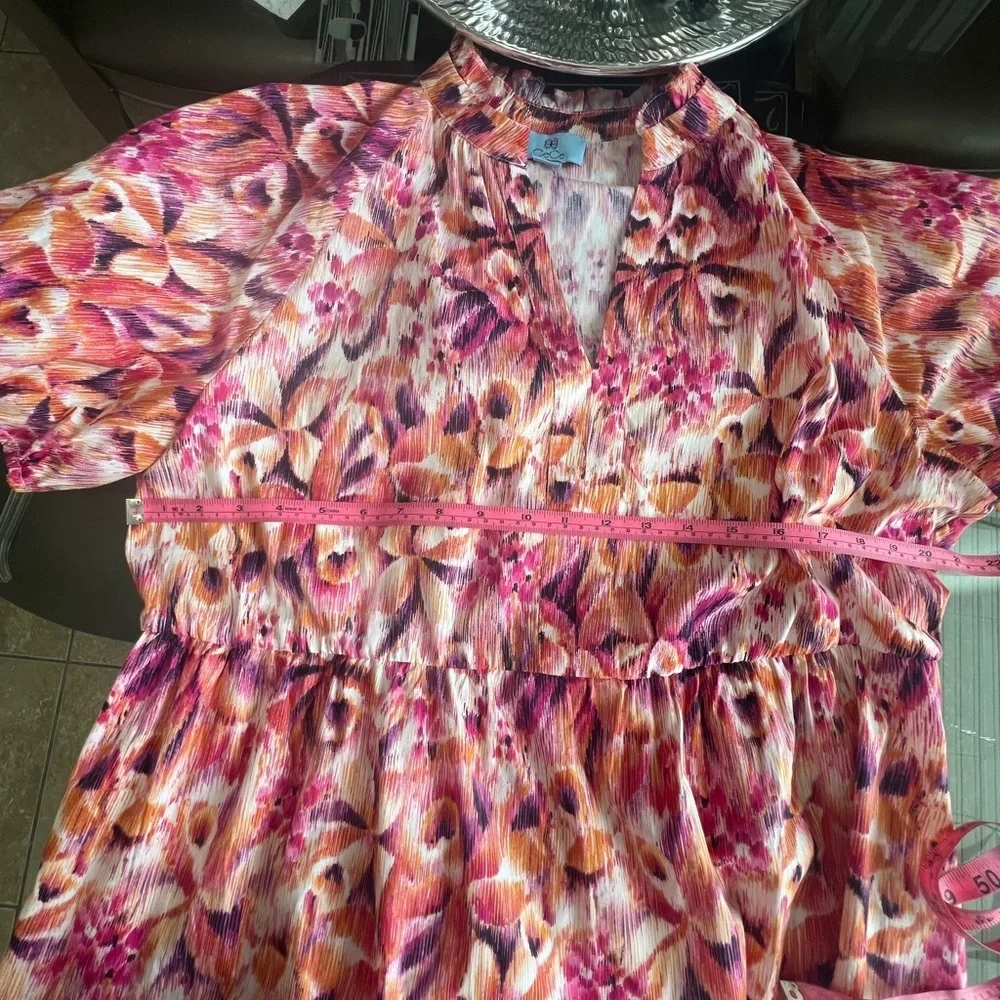 CeCe Vibrant Floral Kids Dress